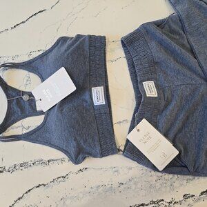 Bombshell Sportswear Cloud Joggers and Lounge Bra Set M Twilight